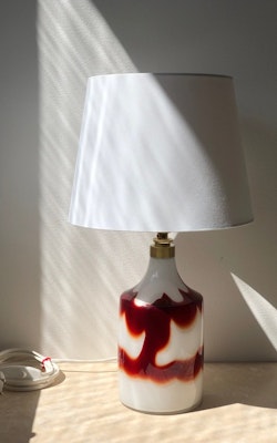 Holmegaard "Flame" Table Lamp. 1970s.