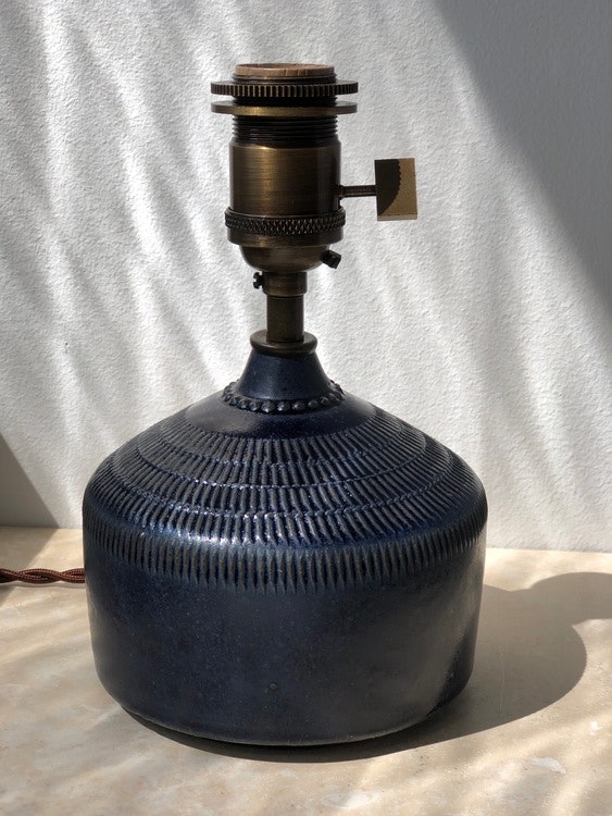 Vintage Small Ceramic Table Lamp by Klase Keramik