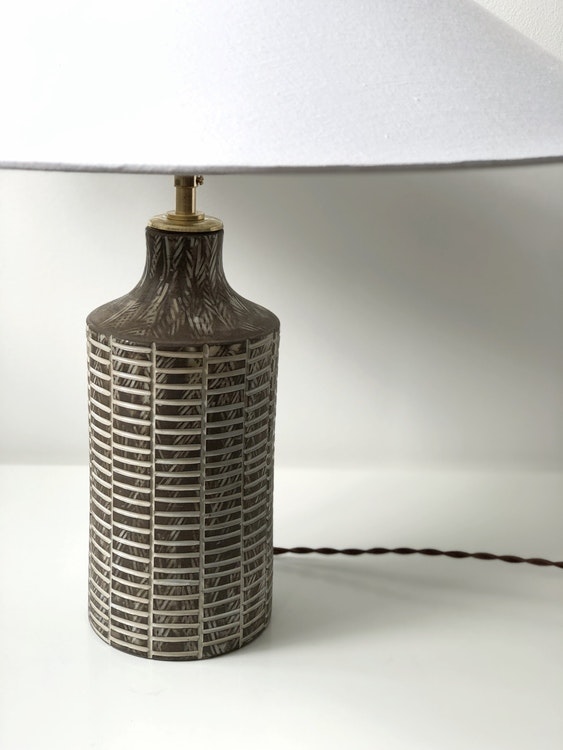 Upsala-Ekeby Table Lamp "Senegal" by Mari Simmulson. 1950s.