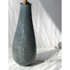 Gunnar Nylund Speckled Blue Stoneware Table Lamp. 1940s.