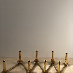 Brass Candleholder "Margareta-slingan" by Lars Holmström for Arvika