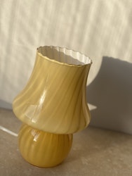 Yellow Murano Mushroom Table Lamp. 1970s.