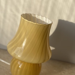 Yellow Murano Mushroom Table Lamp. 1970s.