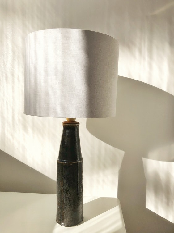 Carl-Harry Stålhane Large Stoneware Table Lamp for Rörstrand. 1960s.