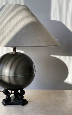 Nilsson & Johansson Art Deco Table Lamp in Bronze. 1930s.