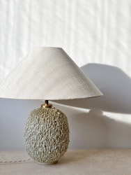 Gunnar Nylund Large Cream Colored Table Lamp "Chamotte". 1940s.