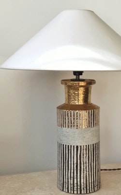 Bitossi for Bergboms Scandi Modern Ceramic Table Lamp. 60s.