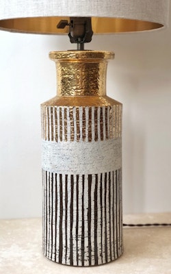 Bitossi for Bergboms Scandi Modern Ceramic Table Lamp. 60s.