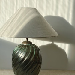 Upsala-Ekeby Art Deco Green Table Lamp by Anna-Lisa Thomson. 1930s.