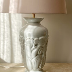 Gefle Art Deco Porcelain Large Table Lamp. 1930s.