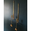 Skultuna Brass Wall Sticks, set of 2 "Pendel" by Pierre Forssell.