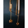 Skultuna Brass Wall Sticks, set of 2 "Pendel" by Pierre Forssell.