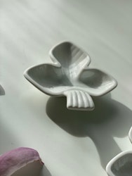 Set of Ceramic Trefoil Plates by Rörstrand. 1940s.