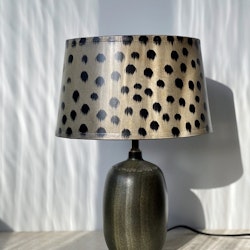 Agne Aronsson Vintage Brown-Green Ceramic Table Lamp. 1960s.