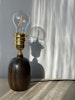 Agne Aronsson Vintage Brown Ceramic Table Lamp. 1960s.