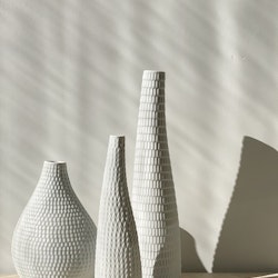 Stig Lindberg set of 3x 'Reptil' Ceramic Vessels by Gustavsberg, 1953.