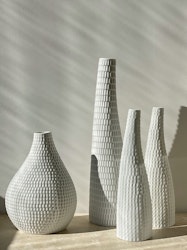 Stig Lindberg set of 4x 'Reptil' Ceramic Vases by Gustavsberg, 1950's.