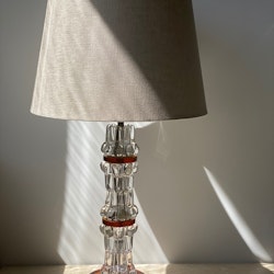 Stacked Crystal Lamp, attributed to Orrefors. 1960s.