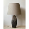 Large Vintage Chamotte Table Lamp by Tilgman Keramik. 1960s.