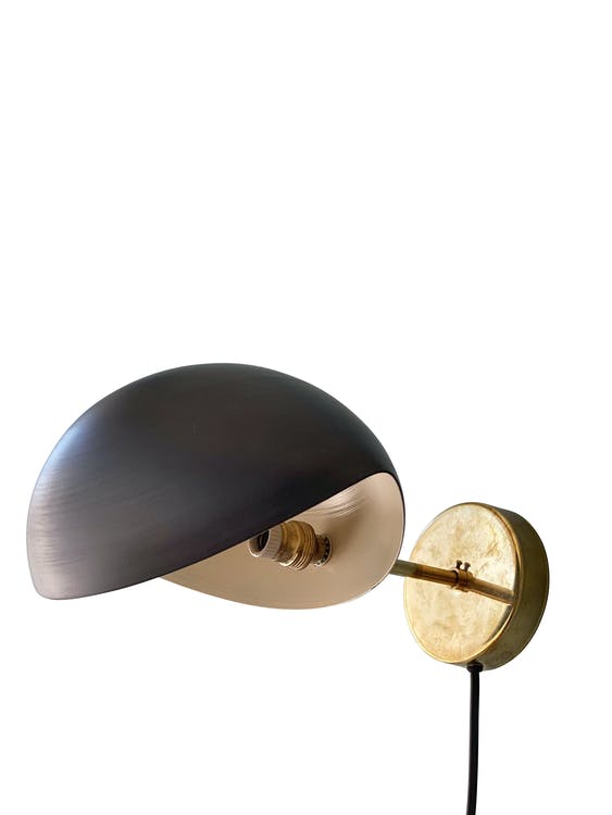 Pair of Black Wall Sconce SHELL