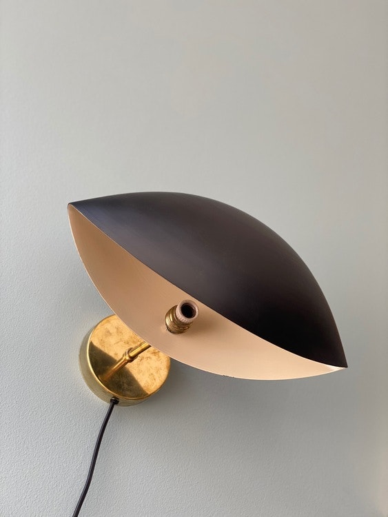 Pair of Black Wall Sconce SHELL