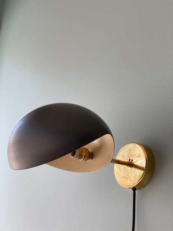 Pair of Black Wall Sconce SHELL