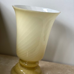 Yellow Murano Bell Formed Table Lamp. 1970s.