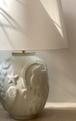 Anna-Lisa Thomson Ceramic Table Lamp for Upsala-Ekeby. 1940s.