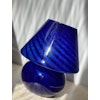 Blue Mushroom Lamp in the style of Murano. 1970s.