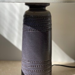 Bitossi Brown Ceramic Table Lamp. 1960s.
