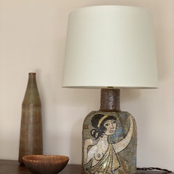 Upsala-Ekeby Ceramic Table Lamp by Mari Simmulson. 1960s.