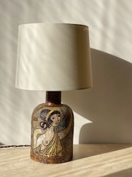 Upsala-Ekeby Ceramic Table Lamp by Mari Simmulson. 1960s.