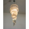 Large Murano Chandelier Spiral Formed in the style of Venini