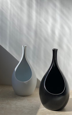 Stig Lindberg set of two 'Pungo' Ceramic Vases by Gustavsberg, 1950's