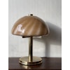 Large Mushroom Swirl Table Lamp. 1970s.
