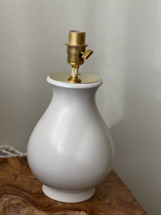 Wilhelm Kåge "Carrara" Ceramic Table Lamp. 1940s.