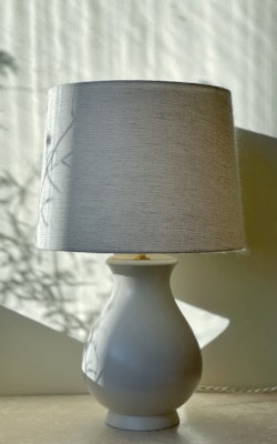 Wilhelm Kåge "Carrara" Ceramic Table Lamp. 1940s.