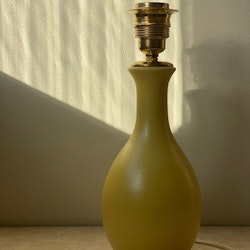 Yellow Sculptural Ceramic Lamp by Bo Fajans. 1940s.