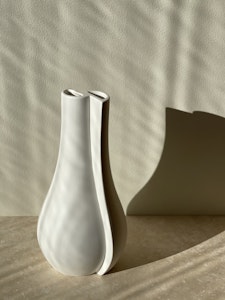 Wilhelm Kåge Large Stoneware Vase "Surrea" by Gustavsberg. 1940s.