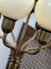 Bertil Brisborg Floor Lamp in Brass and Glass. 1940s.