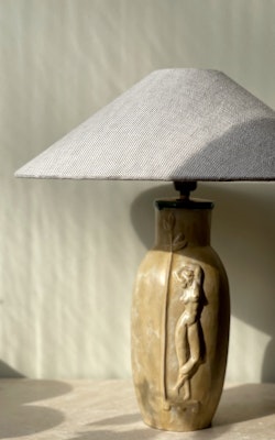 Upsala-Ekeby Art Deco Ceramic Table Lamp. 1940s.