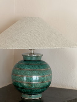Gustavsberg Table Lamp "Argenta" by Wilhelm Kåge. 1940s.
