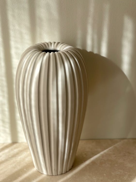 Upsala Ekeby Large Stoneware Vase by Vicke Lindstrand. 1950s.