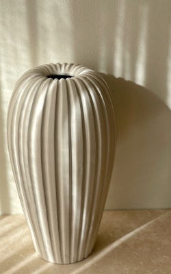 Upsala Ekeby Large Stoneware Vase by Vicke Lindstrand. 1950s.