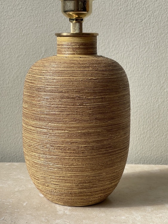 Upsala-Ekeby Ceramic Table Lamp by Greta Runeborg. 1930s.