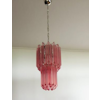 Small Pink Murano Chandelier in the style of Venini