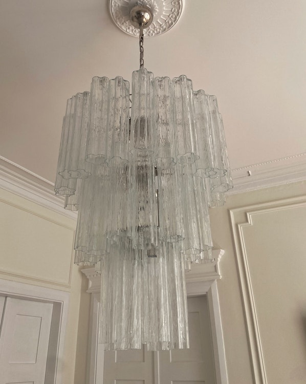 Murano Chandelier 'Tubular'. XL