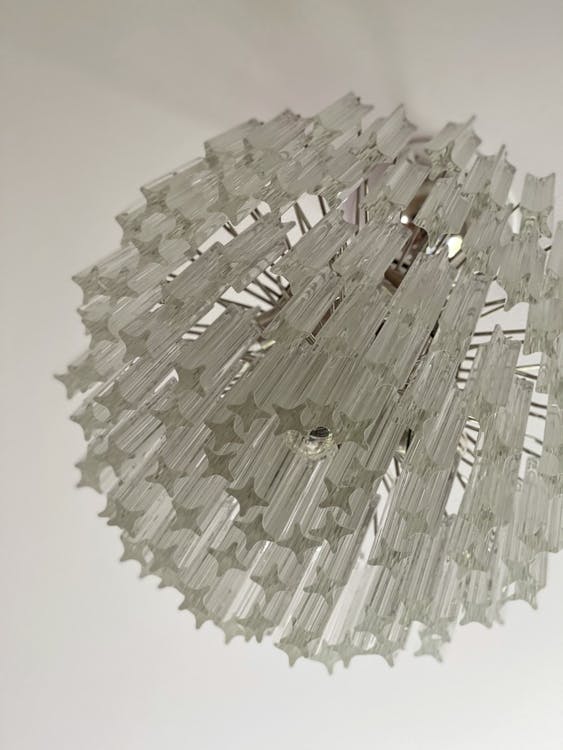 Murano Crystal Chandelier ’Centi’. Medium size.