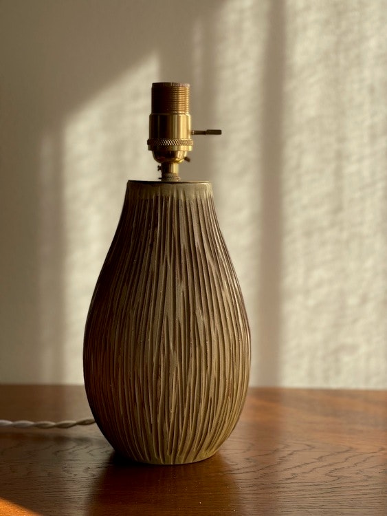 Greta Runeborg Stoneware Table Lamp for Upsala-Ekeby. 1940s.