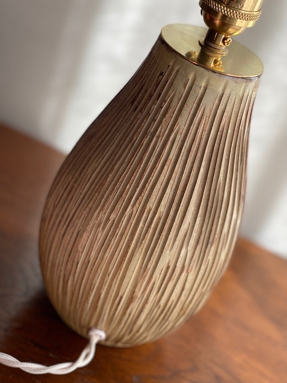 Greta Runeborg Stoneware Table Lamp for Upsala-Ekeby. 1940s.